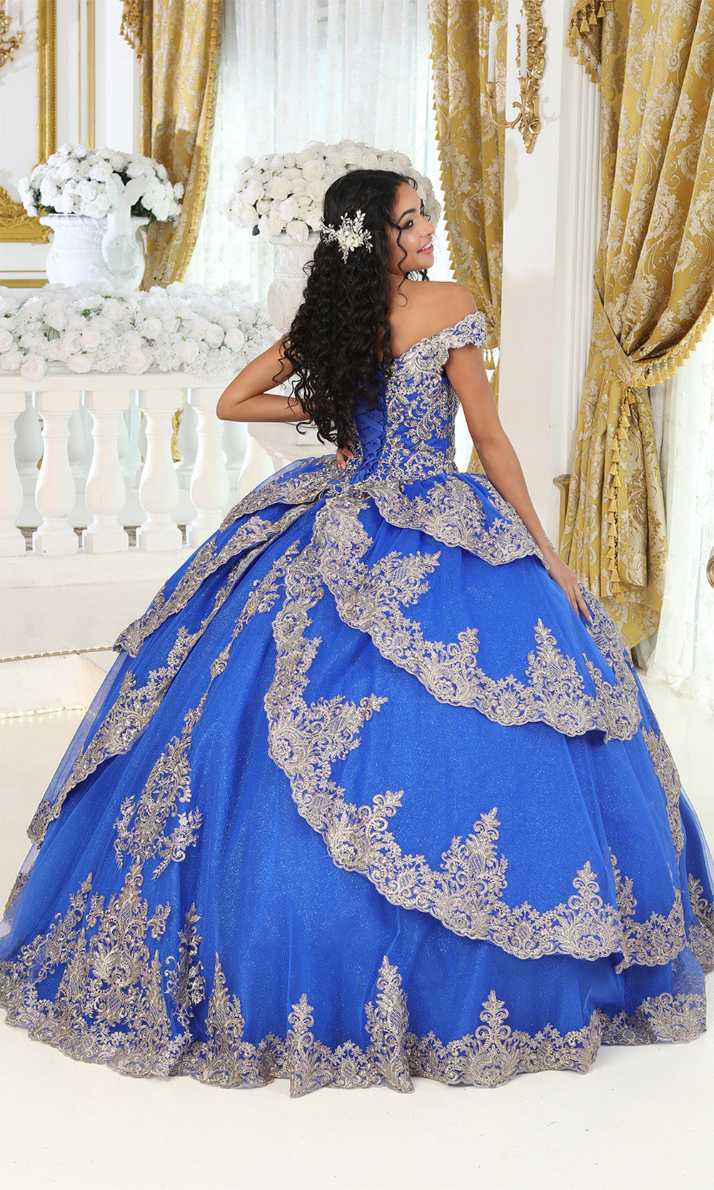 May Queen LK234 Royal/Gold