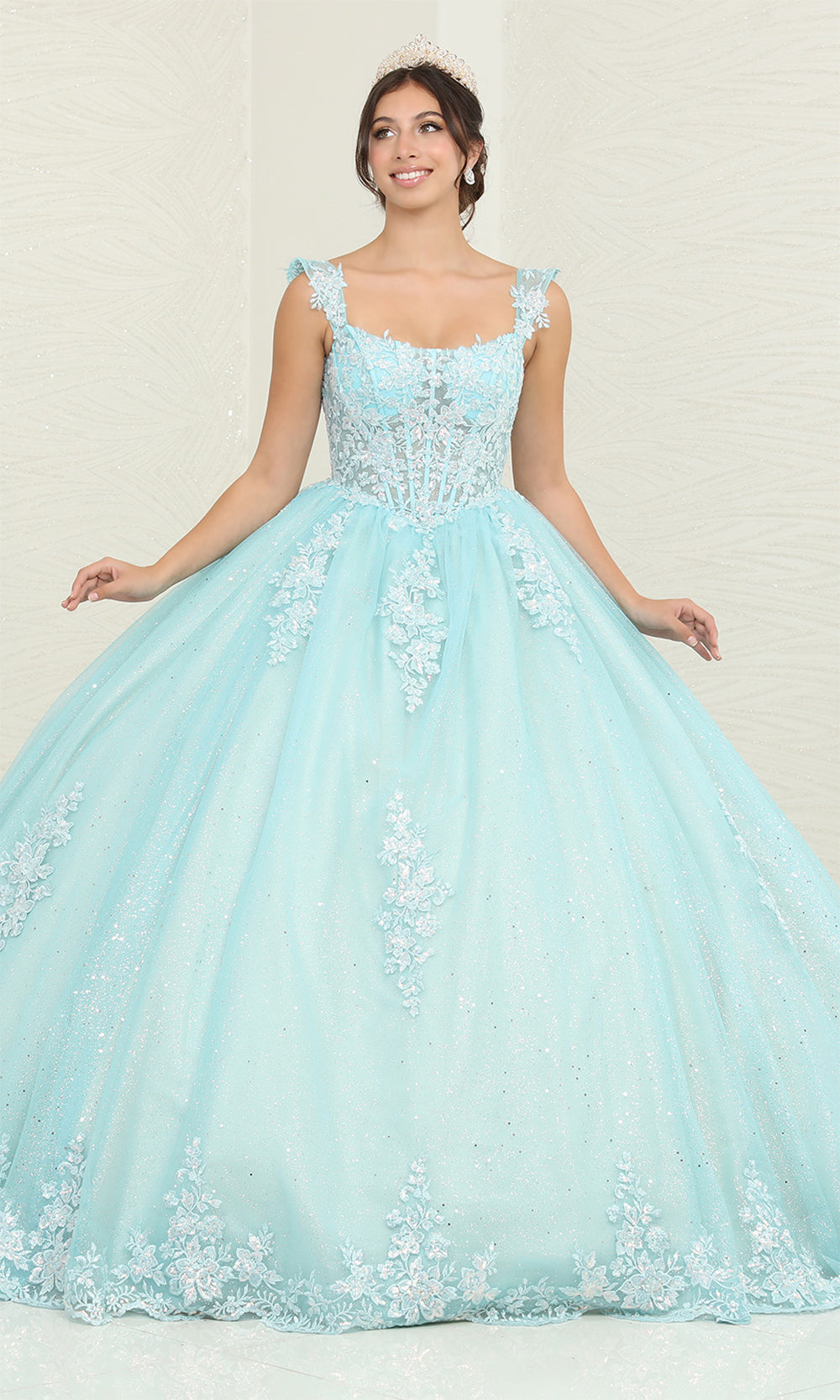 May Queen LK253 Tiffany Blue/Nude