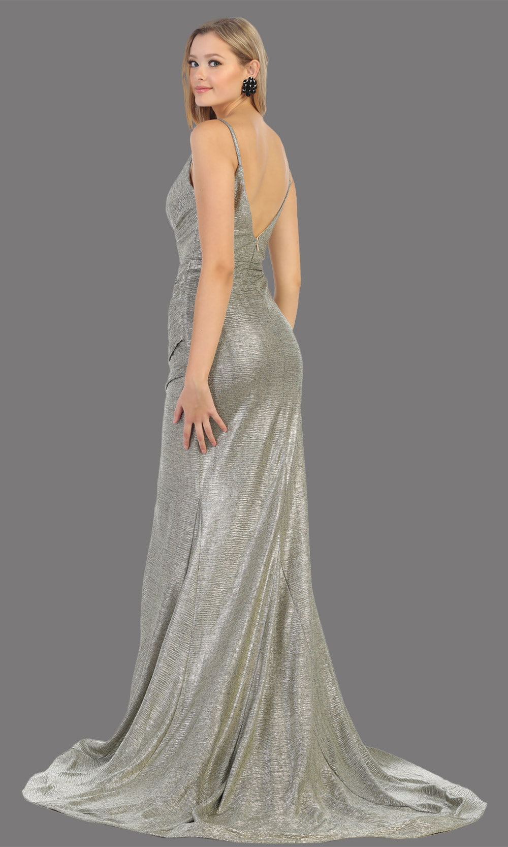 Mayqueen RQ7804 long  champagne low back dress with high slit-back.jpg