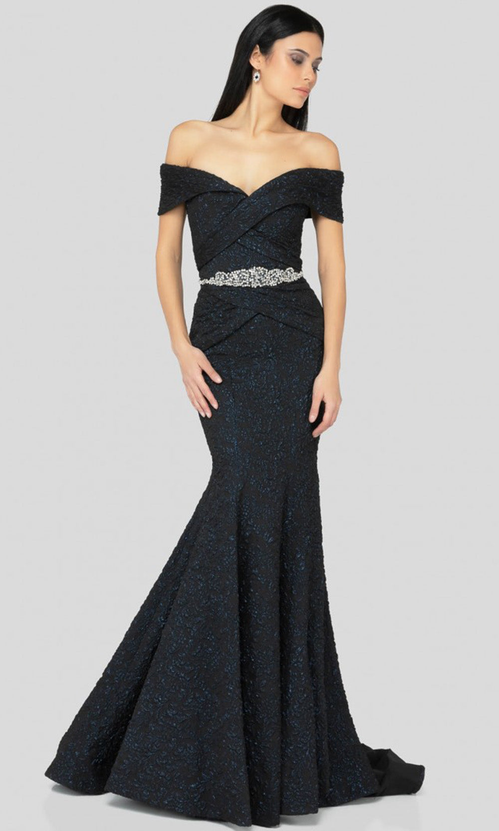 Terani Couture 1812M6657 In Blue