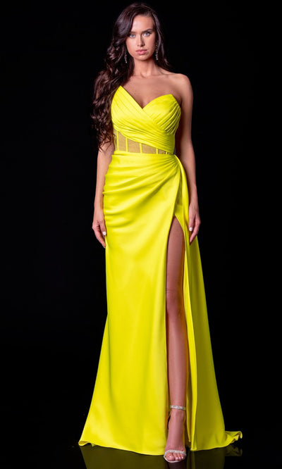Terani Couture 2111P4020 Yellow