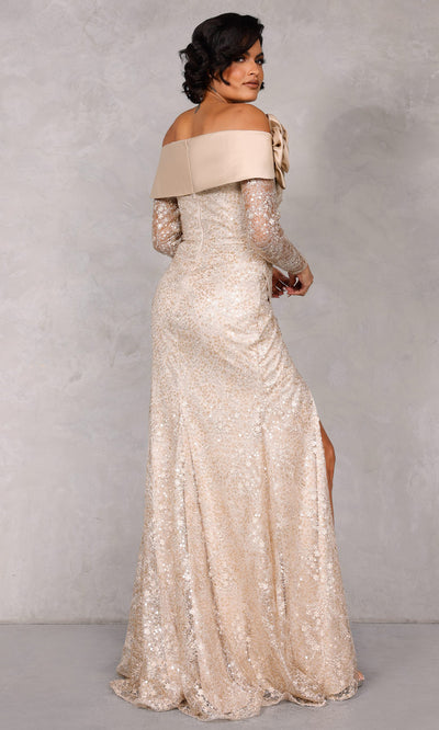 Terani Couture 2112M5400 In Champagne & Gold