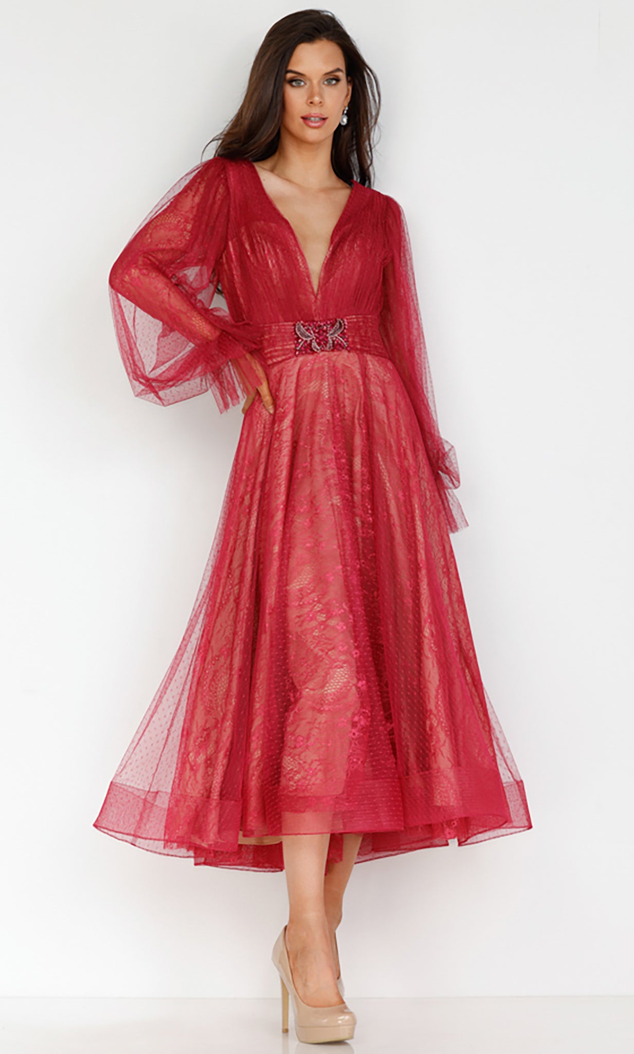 Terani Couture 231C0224 Red