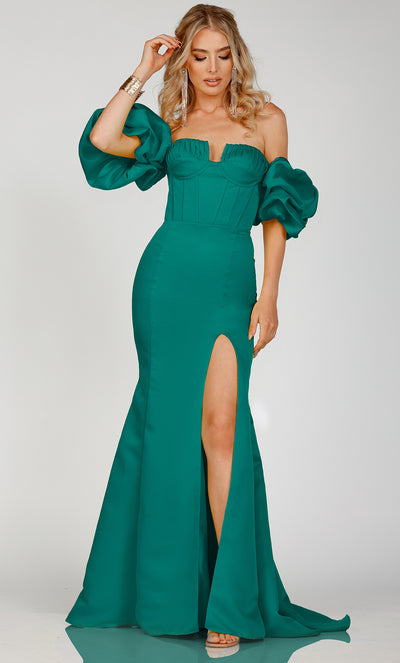 Terani Couture 231P0181 Green