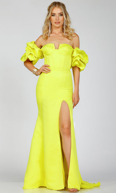  Terani Couture 231P0181 Yellow