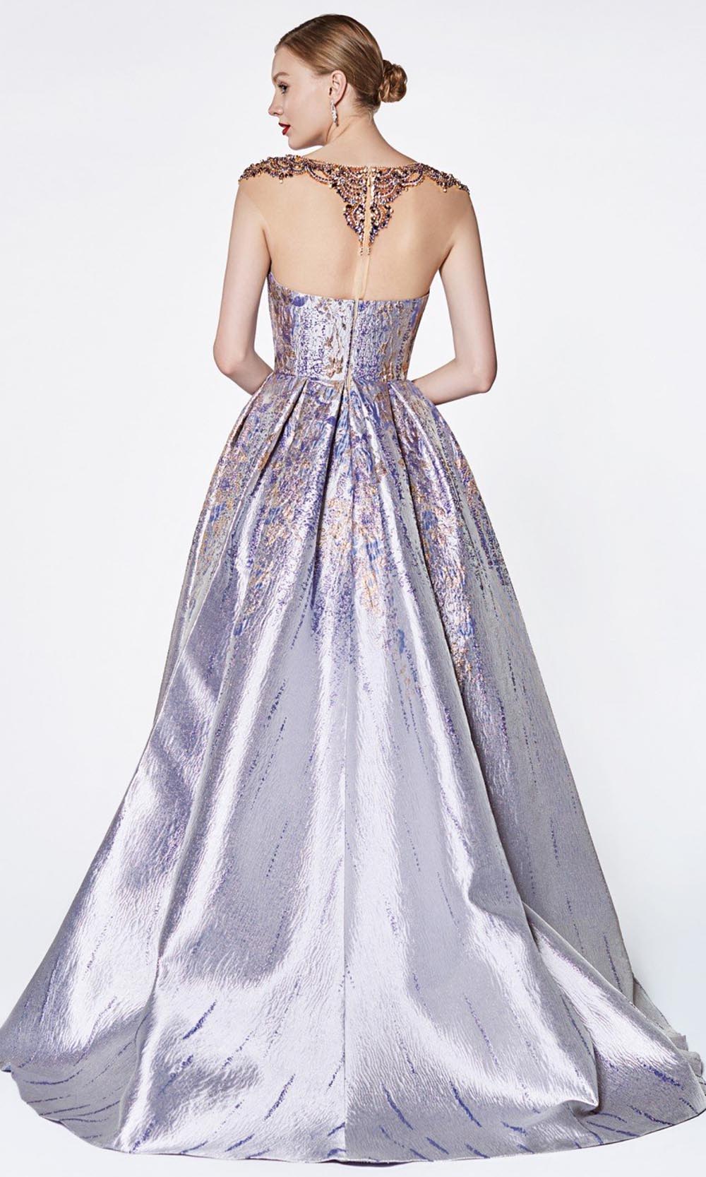 Cinderella Divine - CK836 Beaded Print Ballgown In Purple