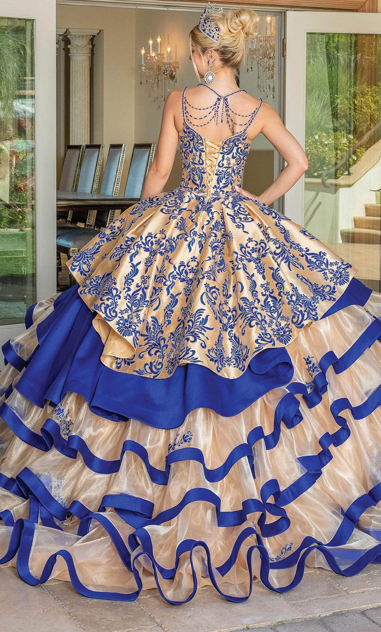 Rose Gold and Royal Blue Wedding | Royal blue bridesmaid dresses, Long  bridesmaid dresses, Bridesmaid dresses