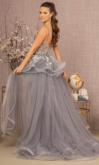 GLS by Gloria GL3158 - Embroidered Lace Tulle Gown Special Occasion Dress