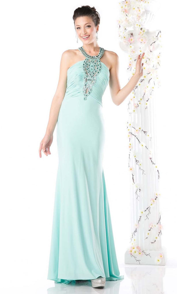 Modest Fitted Mermaid Iridescent Formal Prom Evening Dress EN5605