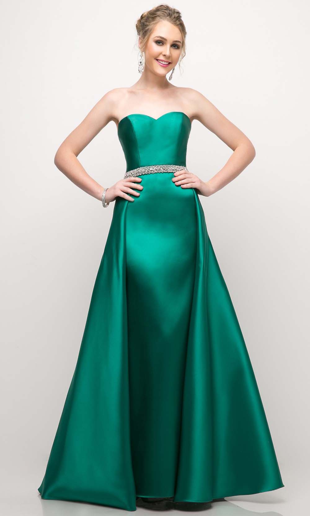 Cinderella Divine - UT253 Sweetheart A-Line Gown In Green